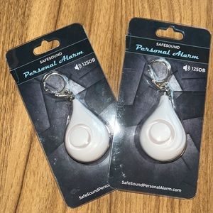2 Safesound Personal Alarm Keychains